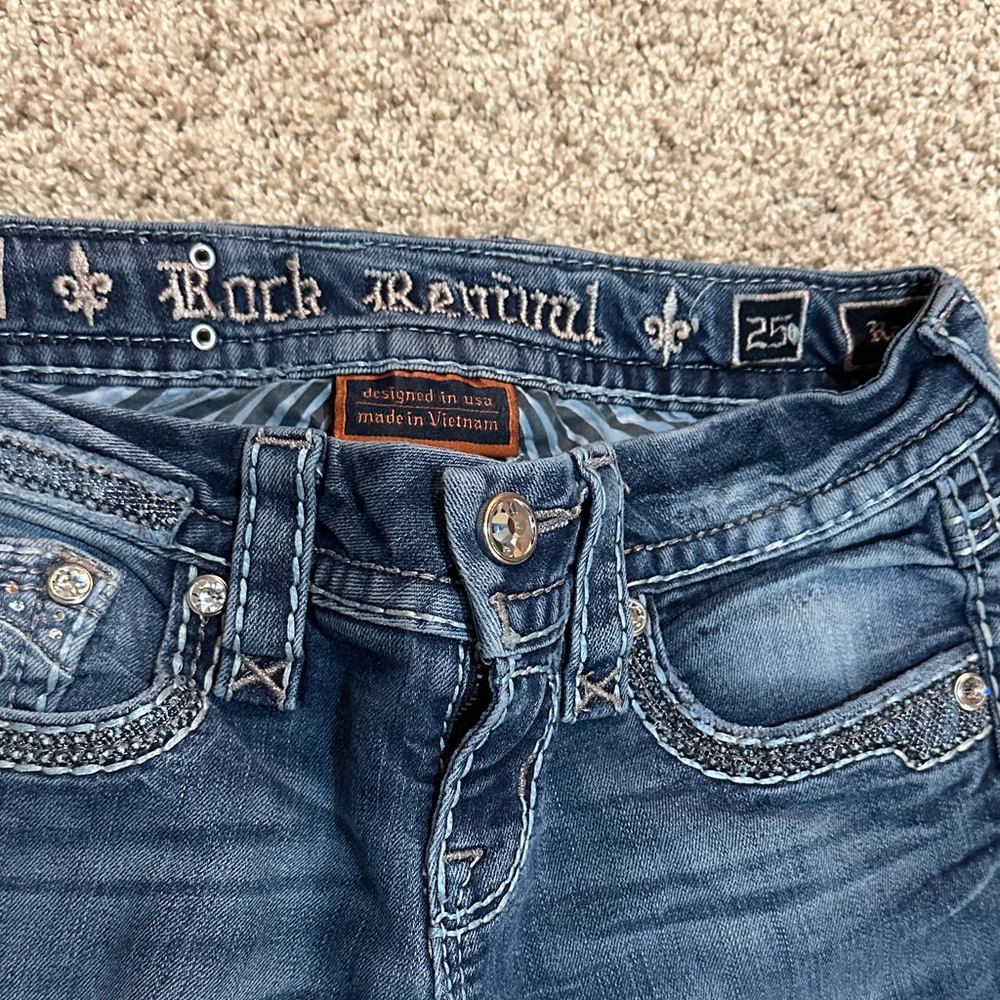 Rock Revival Women's Dark Blue Denim Jeans